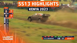 SS13 STAGE HIGHLIGHTS  WRC Safari Rally Kenya 2023 [upl. by Mackler]