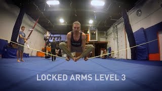 Slackline Tricks 21  Locked Arms 3 [upl. by Selrac]