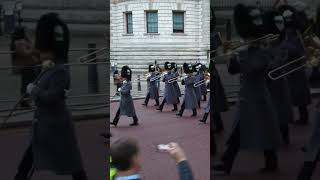 Band of The Welsh Guards calonlan militaryband remembrancesunday shorts Wales London [upl. by Affra]