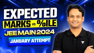 JEE Main 2024  Expected Marks vs Percentile  January Attempt [upl. by Lladnor]