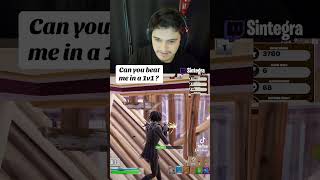 Can you beat Sintegra in a 1v1 fortnite cracked fortnitelive fortniteclips 1v1 [upl. by Nnylsor318]