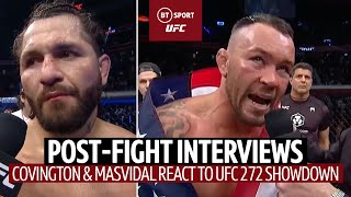 quotWhere You At Dustin Poirierquot Colby Covington amp Jorge Masvidal PostFight Interviews 👀 [upl. by Finkelstein786]