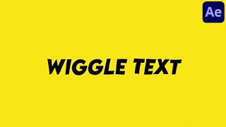 Wiggle Text Effect എങ്ങനെ Create ചെയാം in After Effects  മിന്നൽ 31 [upl. by Weisberg]