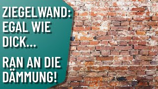 Ziegelwand dämmen Warum Die ist doch dick genug Energieberater klärt auf [upl. by Winthrop]