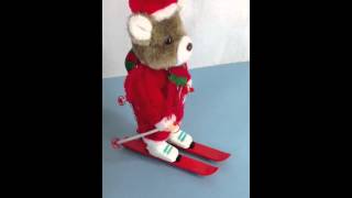 Vintage skating skiing batterypowered 2 in 1 bear [upl. by Belac]