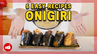 EASIEST Onigiri Recipes at Home  Japanese Rice Balls [upl. by Letsirk627]