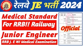 RRB JE Medical Examination Medical Standard For RRB JE Goal Breaker [upl. by Electra]