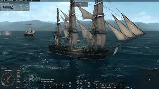 Naval Action  Heavy Frigate vs fleet of Frigates [upl. by Eleinad]