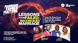 LESSONS FROM FAILED AND RECONCILED MARRIAGE  Sunday 29th September 2024 [upl. by Pahl878]