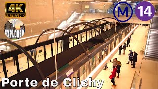 【4K】🇫🇷Paris Metro Line 14 Extension OpeningProlongement de la Ligne 14 RATP》Porte de Clichy [upl. by Hootman702]