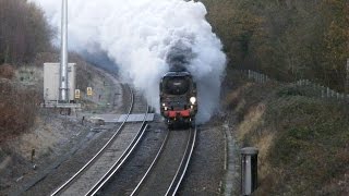 34067 Tangmere quotThe Bath Christmas Marketquot 10122011 [upl. by Zephan]