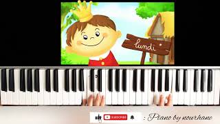 Chansons Pour Enfants 5 Lundi matin lempereur sa femme et le petit prince  🎶 piano cover [upl. by Ydnys467]