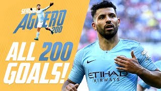 Sergio Agüero  All 200 Man City Goals [upl. by Lotty]