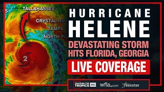 ITS A WAR ZONE  7 dead catastrophic damage from Hurricane Helene in Florida  Live coverage [upl. by Aleck]