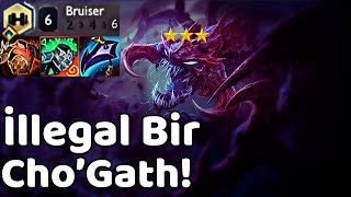 İllegal ChoGath ve 6 Kavgacı  Bu Evrende Oynamak Zor   Nihi TFT [upl. by Leunad]