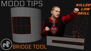 MODO TIPS  Bridge Tool  Modo Tutorial  MODO HARD SURFACE MODELING [upl. by Eidok527]