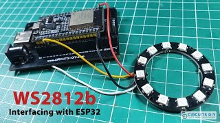 WS2812b LED Ring Interfacing with ESP32 [upl. by Persson]