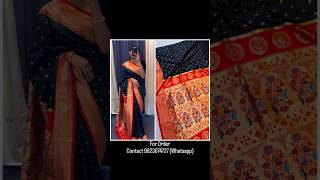 Sakranti Special Black Chandrakor Paithani Saree sankranti blacksaree [upl. by Lassiter]