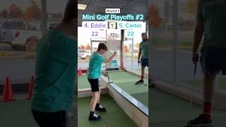 Hole 9 4 Eddie vs 5 Carter Round 1  Mini Golf Playoffs 2 minigolf [upl. by Aek]