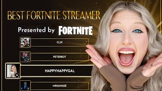 Fortnite Streamer Of The Year The Streamer Awards REACTION [upl. by Aseuqram]