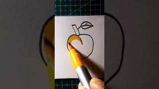 Easy drawing of Apricot art drawingtutorials drawing artandcraft drawingtechniques [upl. by Ruffo]