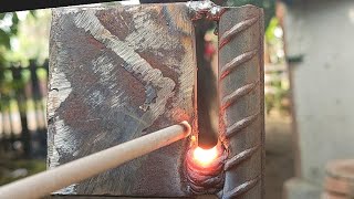 wide gap vertical welding tips and techniques for beginners [upl. by Talia]