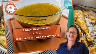 A Great Gravy Starts with a Stock from Roasted Turkey Pieces [upl. by Anneyehc559]