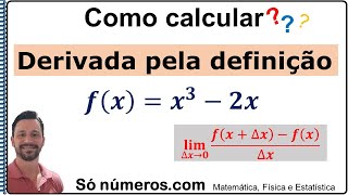 Derivada pela definição  Exercício 1 [upl. by Bronder]