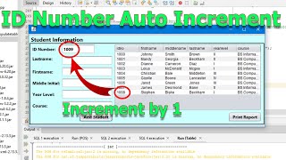 Java Maven  Auto Fill and Auto increment Number in JTextField  Netbeans 16 with MYSQL Server [upl. by Sol812]