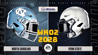 FR WK02 UNC Vs Penn State  College Football 25 PS5 [upl. by Dier437]