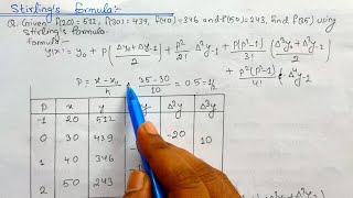 Stirlings interpolation formula [upl. by Stalk]