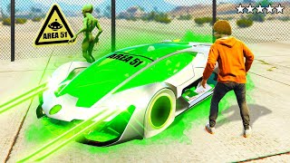 SECRET ALIEN CARS From AREA 51 GTA 5 Mods [upl. by Newton]