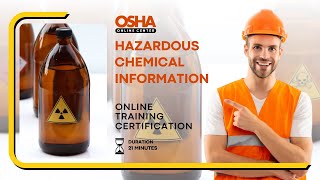 Hazardous Chemical  Training  Online Training Certificate [upl. by Dorr]