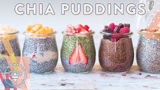 5 CHIA PUDDINGS with So Delicious  VEGAN RECIPE  HONEYSUCKLE [upl. by Pace]