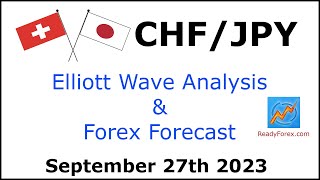 CHF JPY Elliott Wave Analysis  Forex Forecast  September 27 2023  CHFJPY Analysis Today [upl. by Dicky]