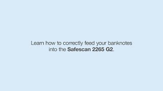 Safescan 2265 G2  Feeding Banknotes [upl. by Adiel]