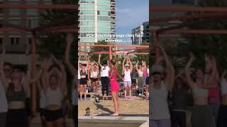 LULULEMON summer sweat series yoga class in Vancouver 🤍 lululemon lululemoncreator yogateacher [upl. by Enihpled272]