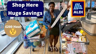 Cheapest Supermarket in the UK  Huge ALDI Haul With Prices [upl. by Demahom]