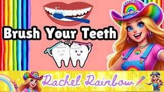 Brush Your Teeth  Ms Rachel Rainbow  Pop Songs For Littles  Toddler Learning [upl. by Bloomer239]