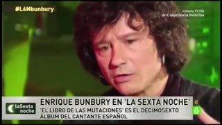 Enrique Bunbury en “La Sexta Noche” 19122015  L6NBunbury [upl. by Timon]