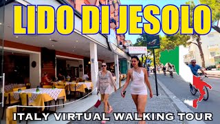 LIDO DI JESOLO WALKING TOUR ULTRA 4K HD 60fps August 2023 ITALY 🇮🇹 [upl. by Elwina]