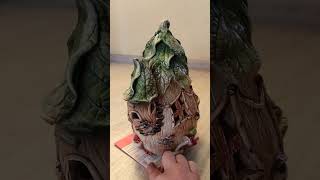 fairyhouse fairytail clayart sculpting modeling calgary ceramic canada pottery art clay [upl. by Oicapot]