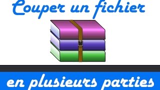 Couper un fichier volumineux en plusieurs morceaux avec winrar [upl. by Harbed]