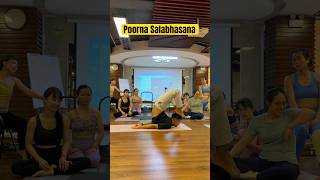 Right way of entering in poorna salabhasana  Full Locust Pose Yoga [upl. by Nadaba17]