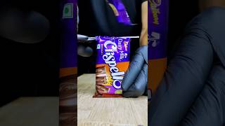 Crispello DairyMilk ASMR The Crunchiest Chocolate shorts [upl. by Ciredec]