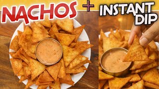 15Min Homemade Crispy Nachos Recipe with Instant Dip  1 Month Storable Easy Evening Snacks Recipe [upl. by Reginald]