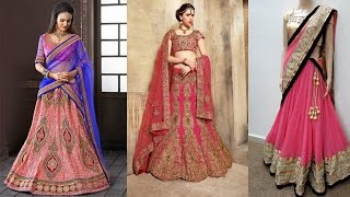 5 Gorgeous Ways To Wear A Lehenga Saree To Look SlimHow To Wear Lehenga Dupatta In Different Styles [upl. by Gerstein667]