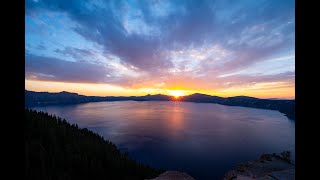 quotEpic Crater Lake Sunset Timelapse A Dazzling Display of Colors 🌅quot [upl. by Warram]