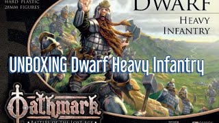 UNBOXING Oathmark Heavy Dwarf Infantry [upl. by Aunson]