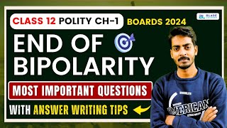 The End Of Bipolarity Class 12 Important Questions  Class 12 Political Science Ch 1  Boards 2024 [upl. by Ingrid950]